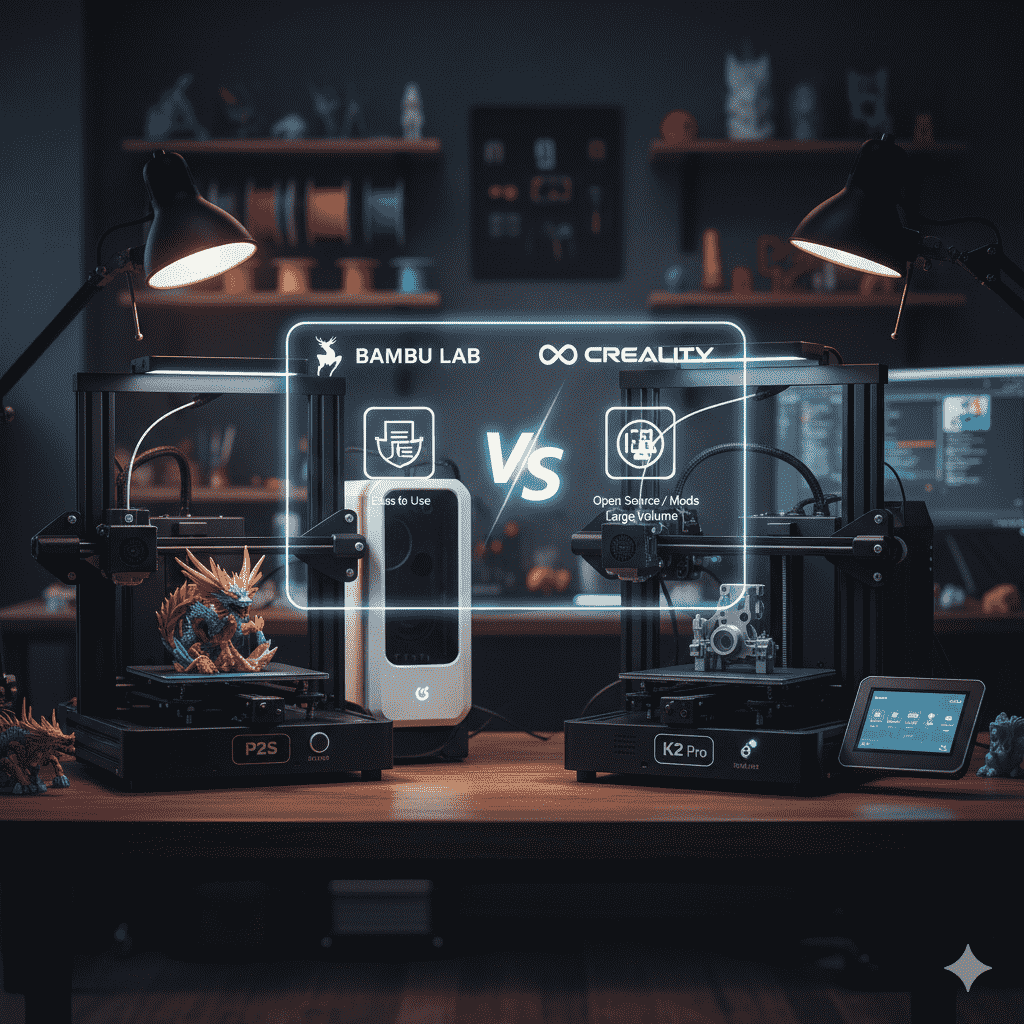 Bambu Lab vs. Creality: Welcher 3D-Drucker ist 2026 besser für die Serienproduktion?