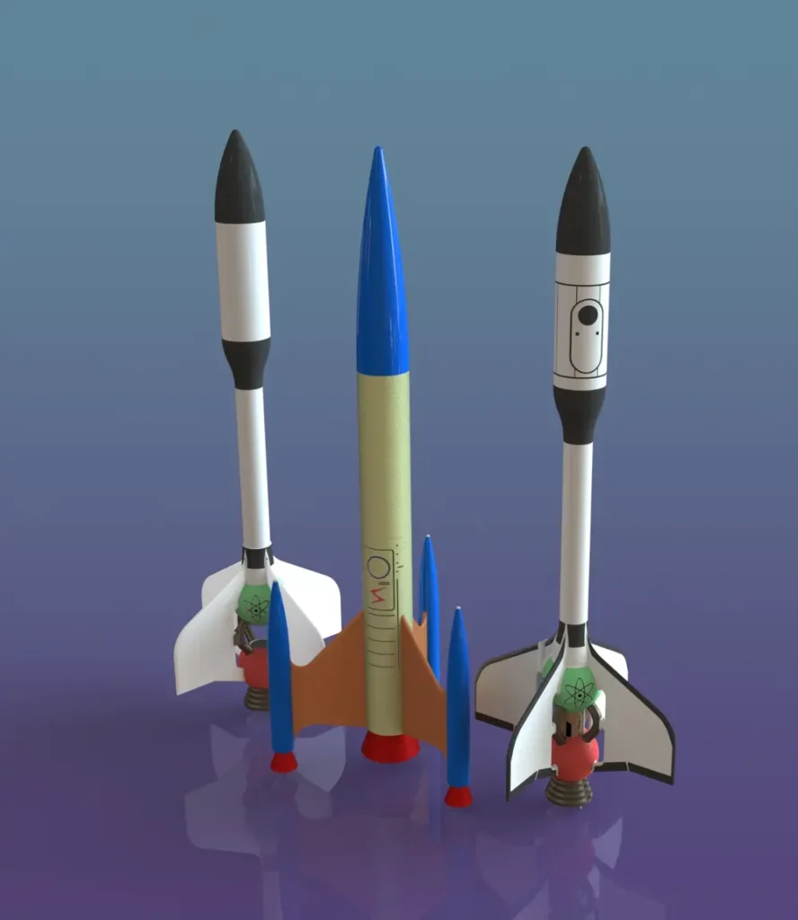 3D printed rocket guide